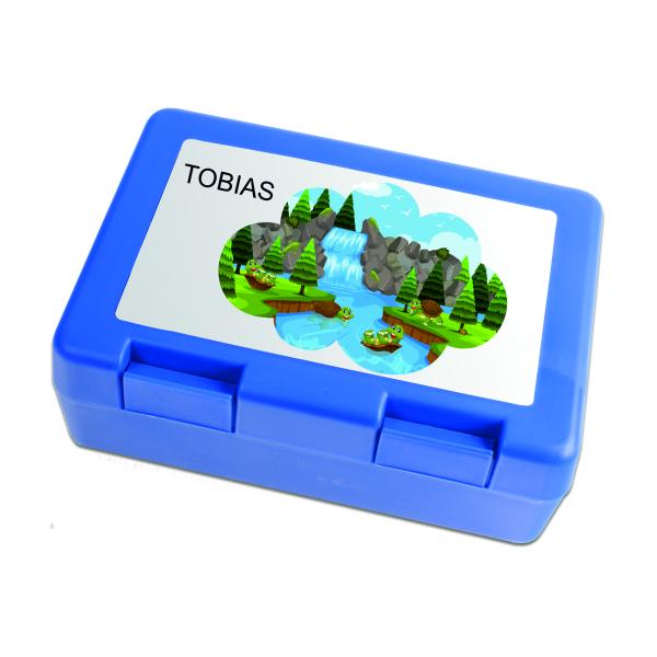 Personalisierte Kinder Jausenbox Schildkröte